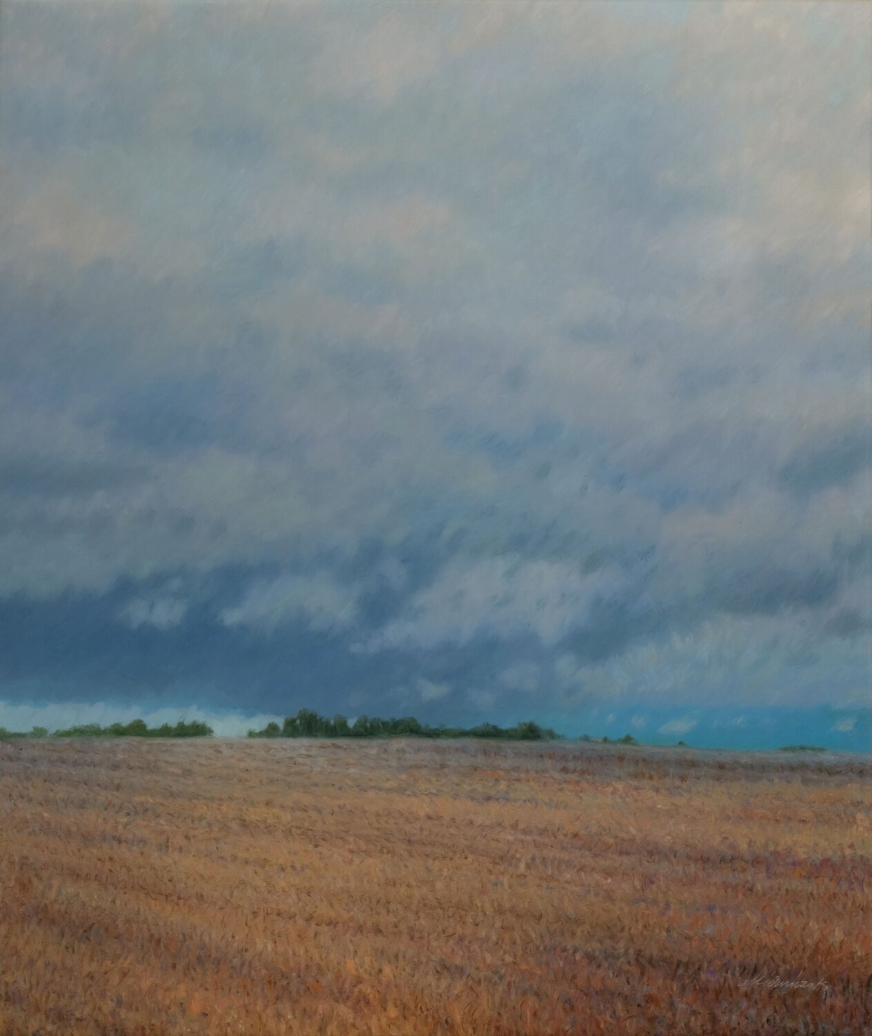 The dog weather tristesse Richard Mierniczak Original painting for sale