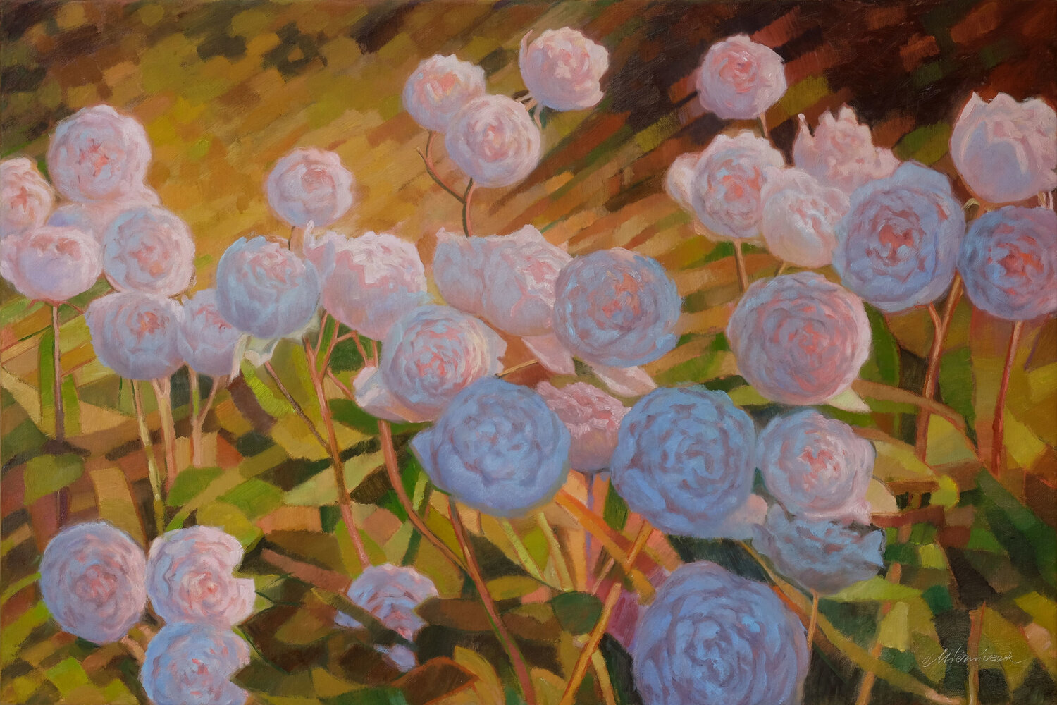 Rosebush 3. Richard Mierniczak Original painting for sale