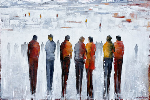 Behold The Moment by Margarita Lypiridou, Painting for Sale on Select