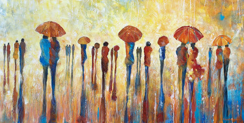 Pouring Light by Margarita Lypiridou, Painting for Sale on Select