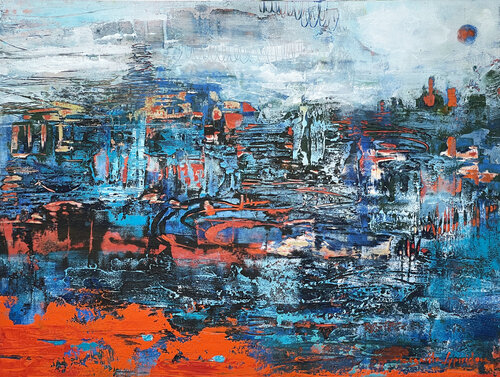 Arrival of Dusk by Margarita Lypiridou, Painting for Sale on Select