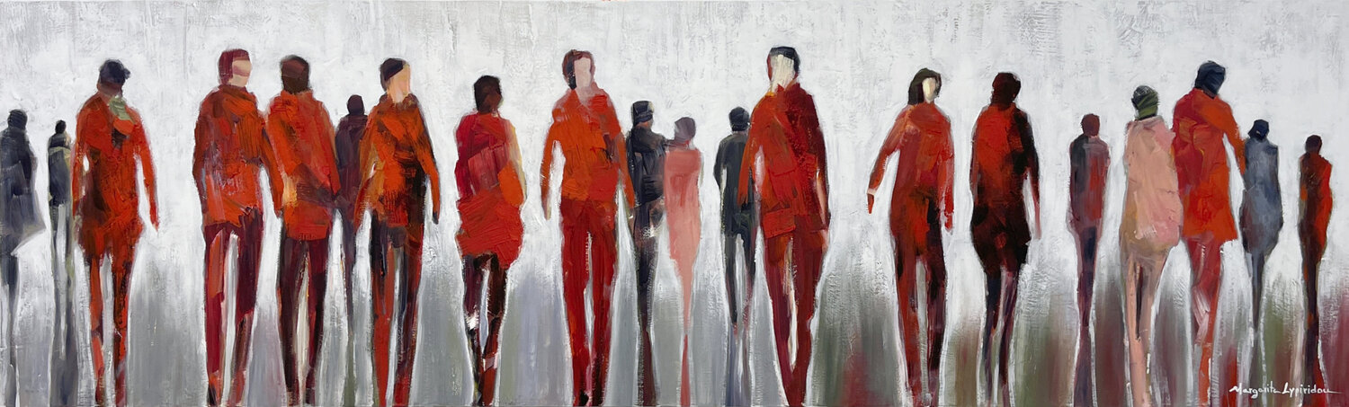 Comings And Goings Margarita Lypiridou Original painting for sale