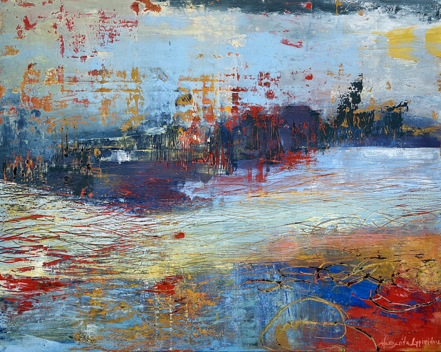 Tranquility Margarita Lypiridou Original painting for sale