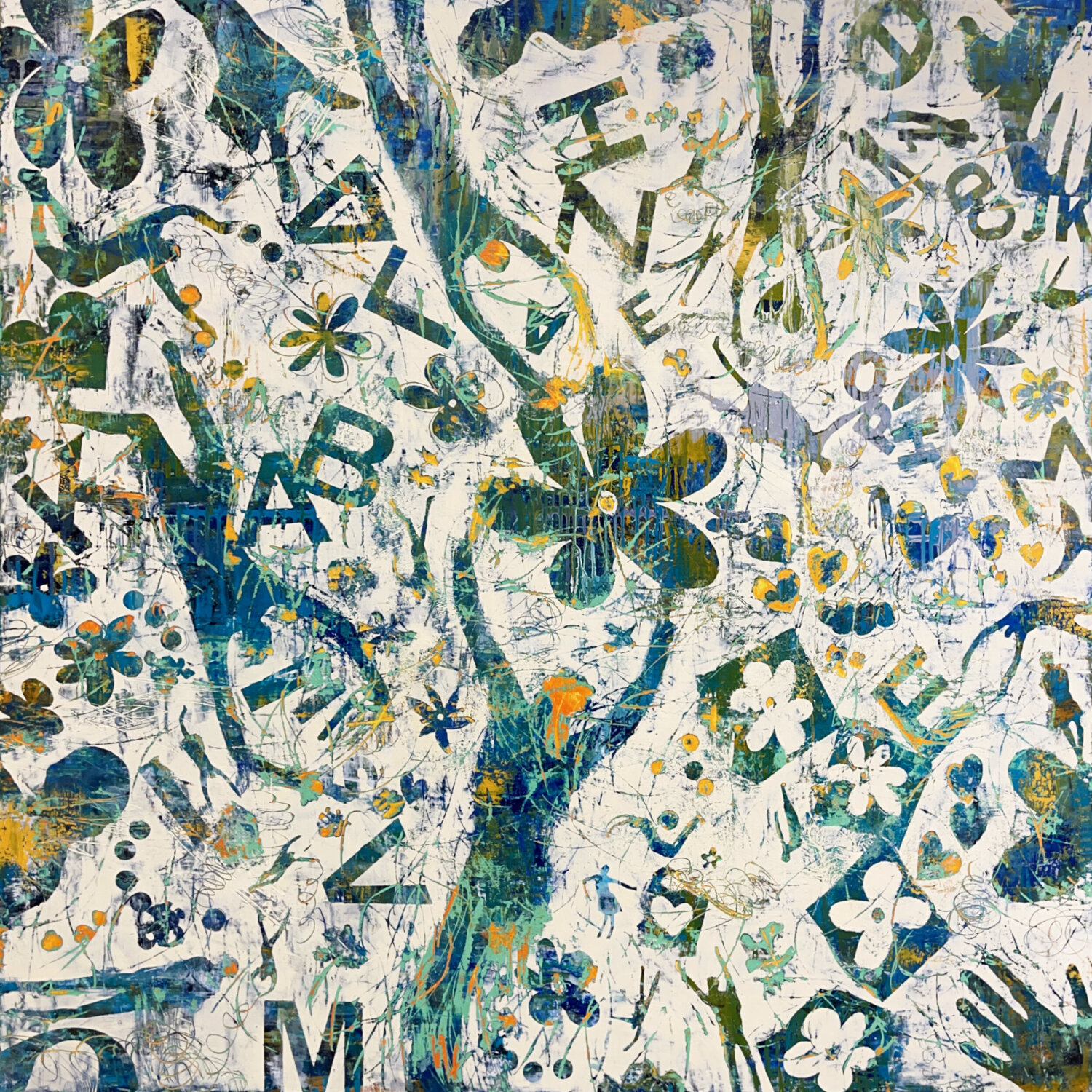 Atlas Margarita Lypiridou Original painting for sale