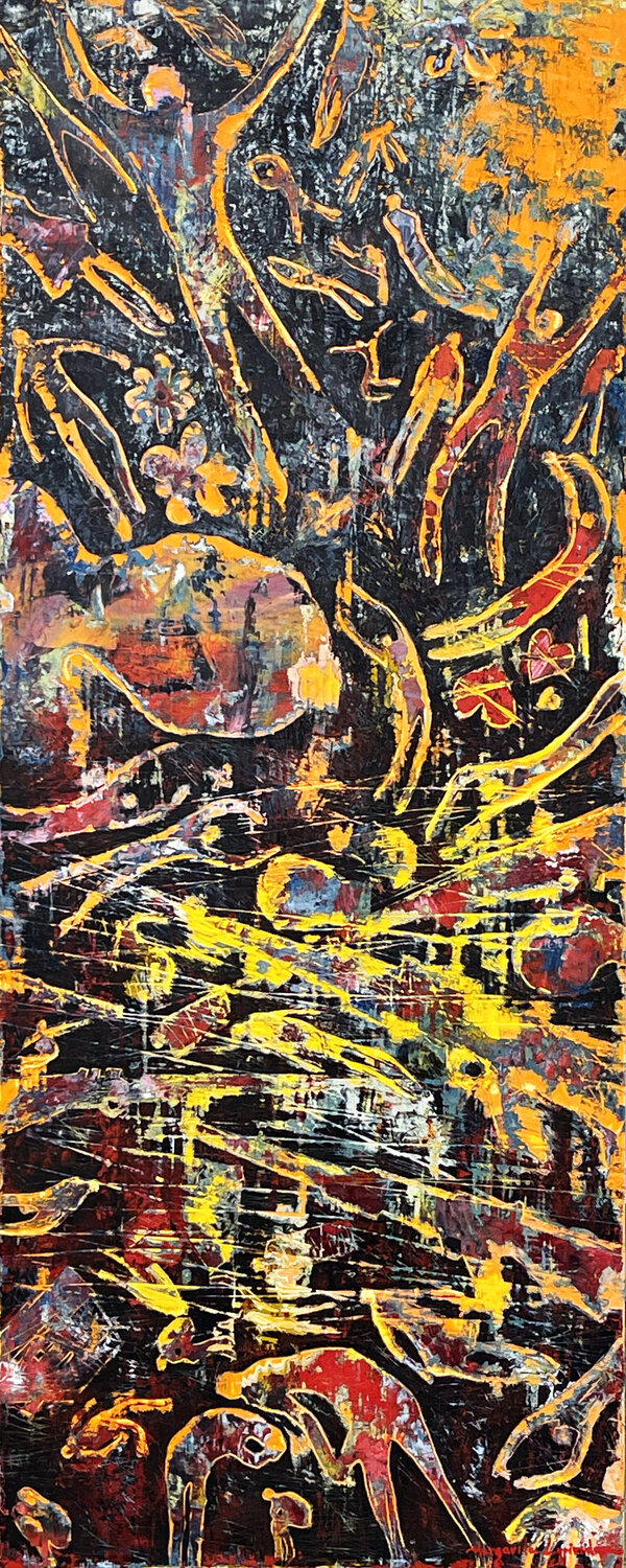 The End Of Reason Margarita Lypiridou Original painting for sale