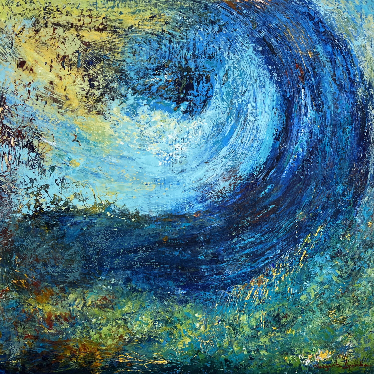 Counting Breaths Margarita Lypiridou Original painting for sale