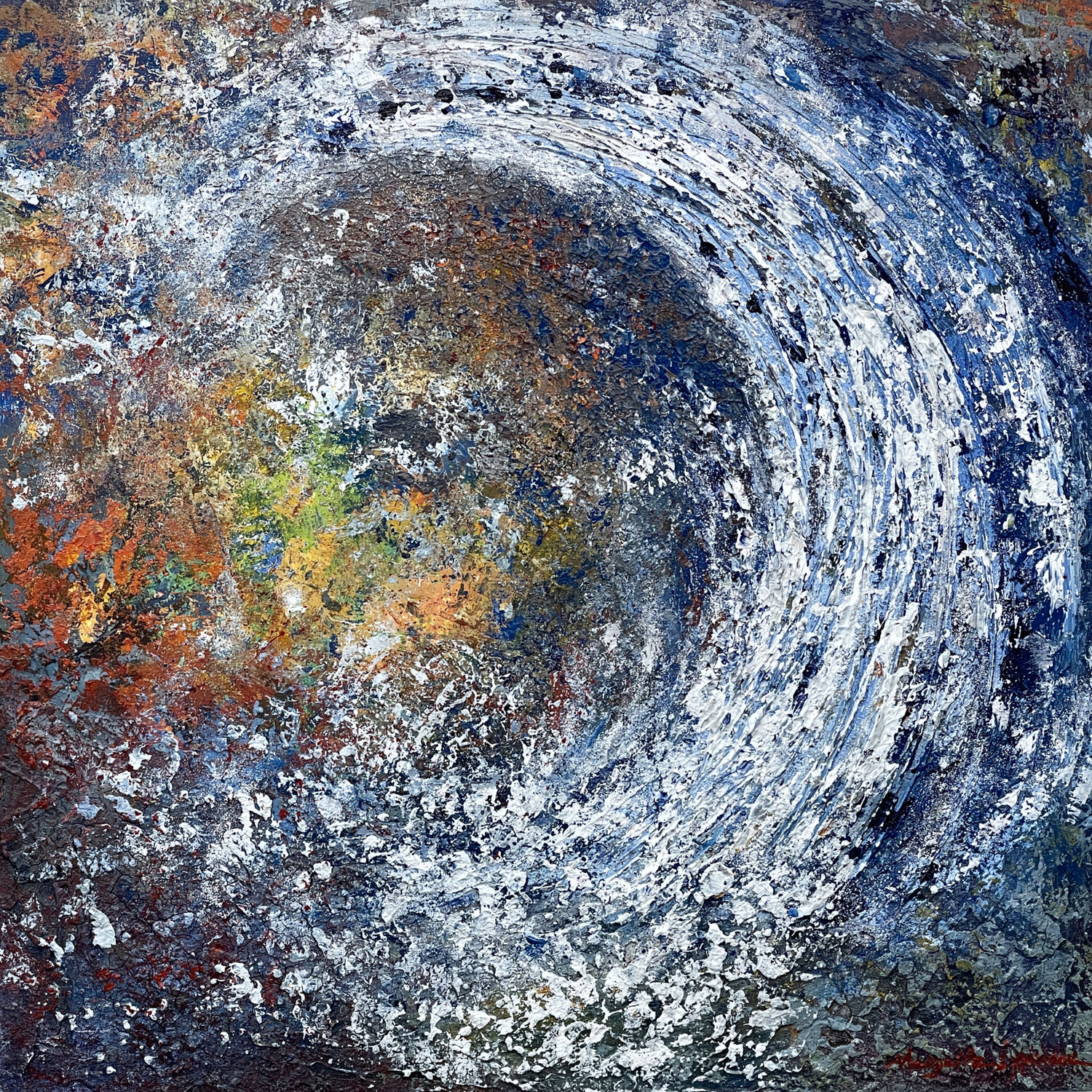 Another Broken Wave Margarita Lypiridou Original painting for sale