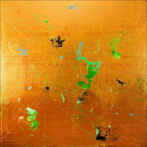Splash of Gold by Nemanja Nikolic, Painting for Sale on Select