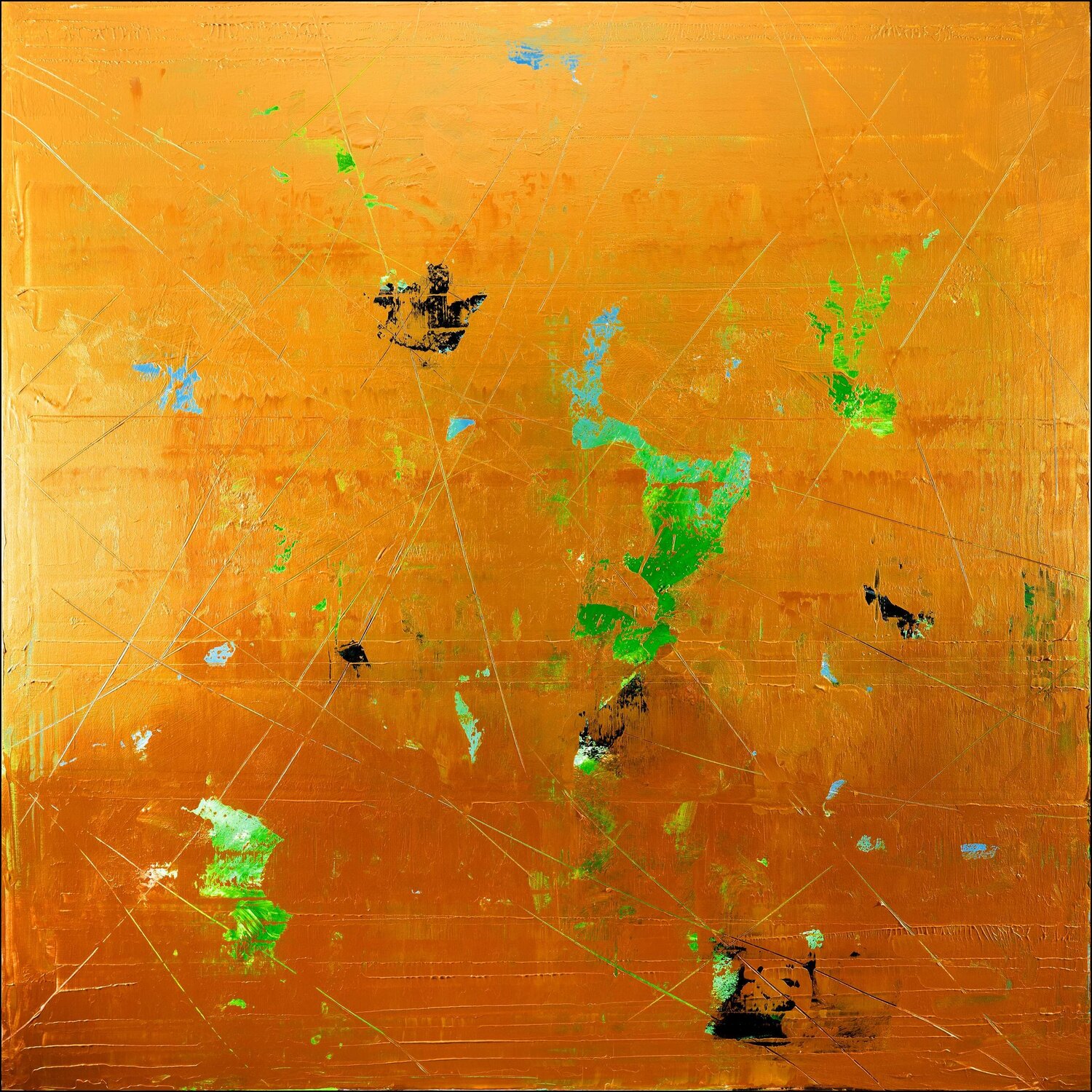 Splash of Gold Nemanja Nikolic Original painting for sale