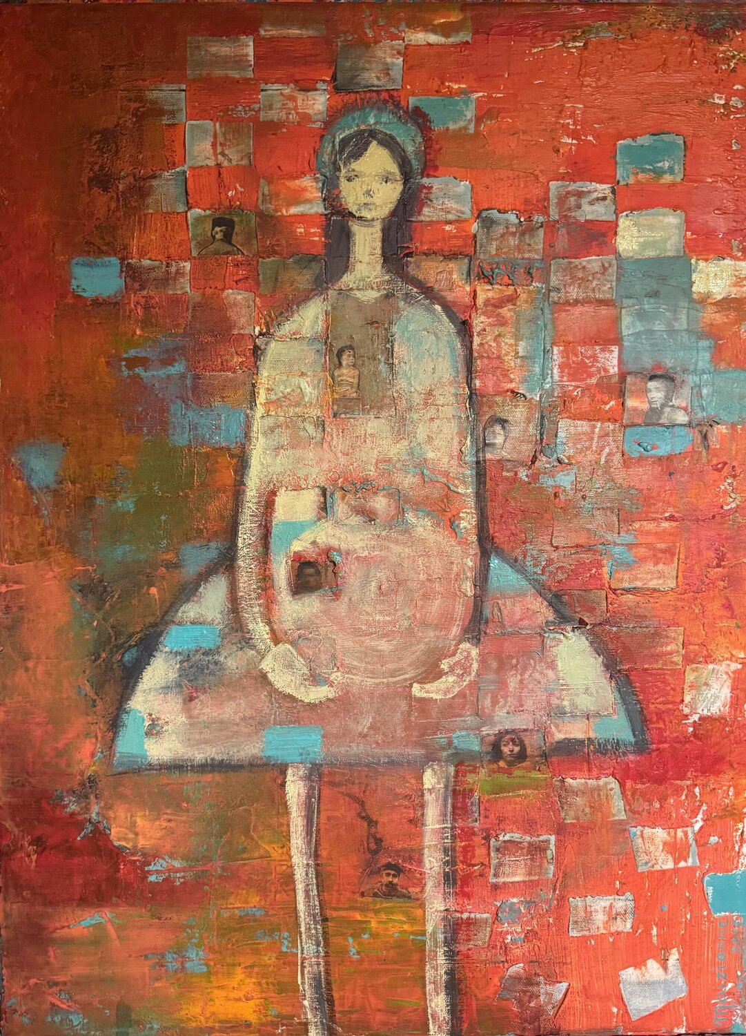 The invisible thread Anne Maizianne Originalgemälde zu verkaufen