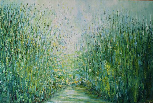 Emerald Wood by Therese O'Keeffe, Painting for Sale on Select