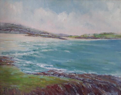 Inchydoney Island beach by Therese O'Keeffe, Painting for Sale on Select