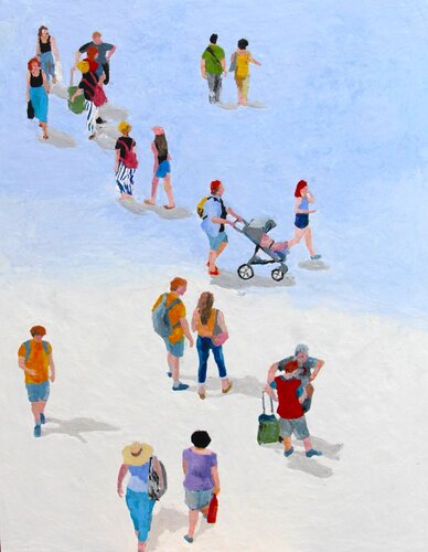 Street 5 by Luciana Mathioudakis, Painting for Sale on Select