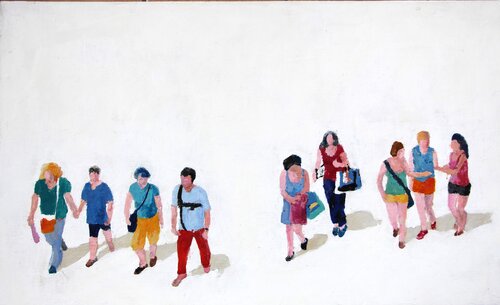 Street 6 by Luciana Mathioudakis, Painting for Sale on Select
