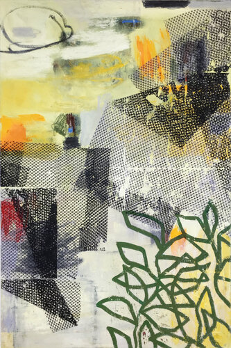 Urban Garden (Yellow) by Michela Sorrentino, Painting for Sale on Select