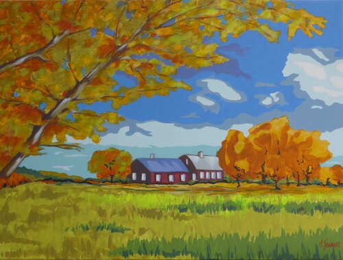 Herbstsonne by Ilse Feiner, Painting for Sale on Select