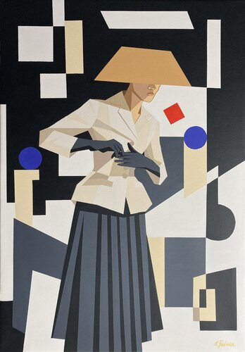 Hommage a Dior by Ilse Feiner, Painting for Sale on Select