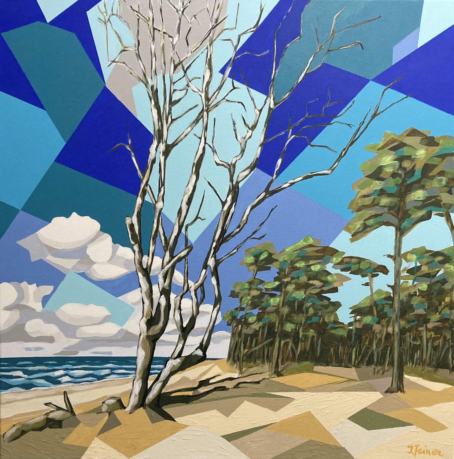 Herbst an der Ostsee Ilse Feiner Original painting for sale