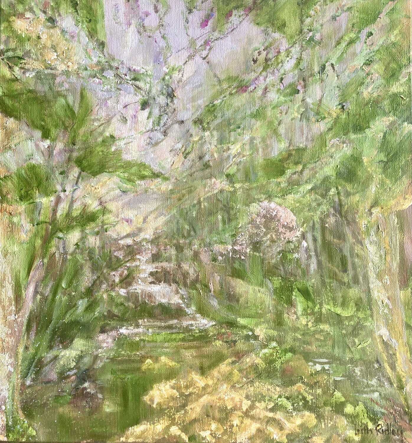the  forest  flying Leith Ridley Combe Original painting for sale