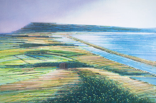 Abbotsbury Hill To Portland Dorset by Marc Todd, Painting for Sale on Select