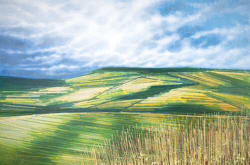 Countryside Hills In Summer by Marc Todd, Painting for Sale on Select