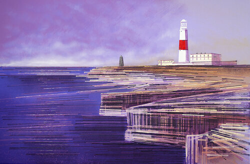 The Lighthouse At Portland Bill by Marc Todd, Painting for Sale on Select