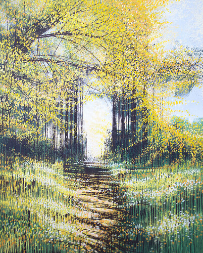 Sunlight Through Autumn Tress by Marc Todd, Painting for Sale on Select