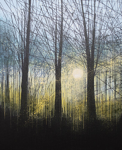 Forest Trees At Last Light by Marc Todd, Painting for Sale on Select