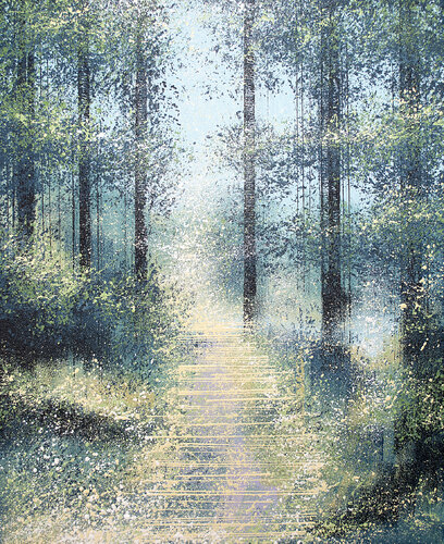 Misty Forest Trees 3 by Marc Todd, Painting for Sale on Select