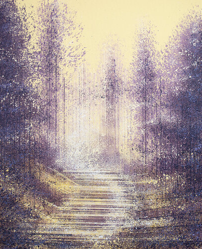 Forest Trees At Dusk by Marc Todd, Painting for Sale on Select