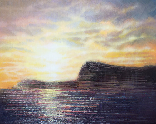 Devon Coastal Seascape At Sunset by Marc Todd, Painting for Sale on Select