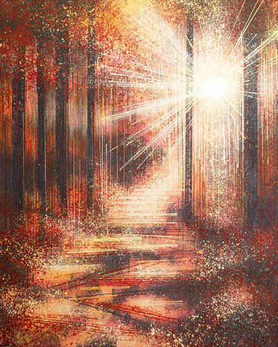Forest At Sunset by Marc Todd, Painting for Sale on Select
