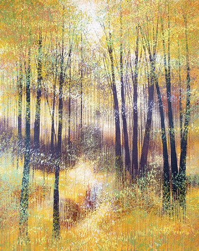 Autumn Forest Trees 4 by Marc Todd, Painting for Sale on Select