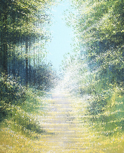 Forest Path In Sunlight by Marc Todd, Painting for Sale on Select