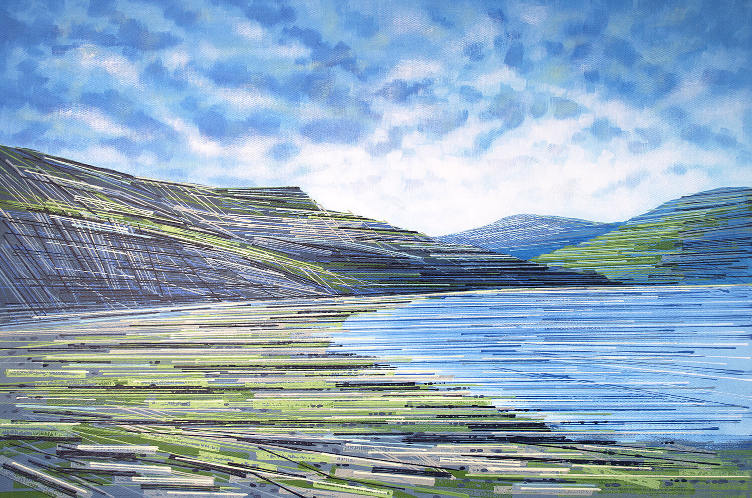 Lyme Regis Bay Dorset Marc Todd Original painting for sale