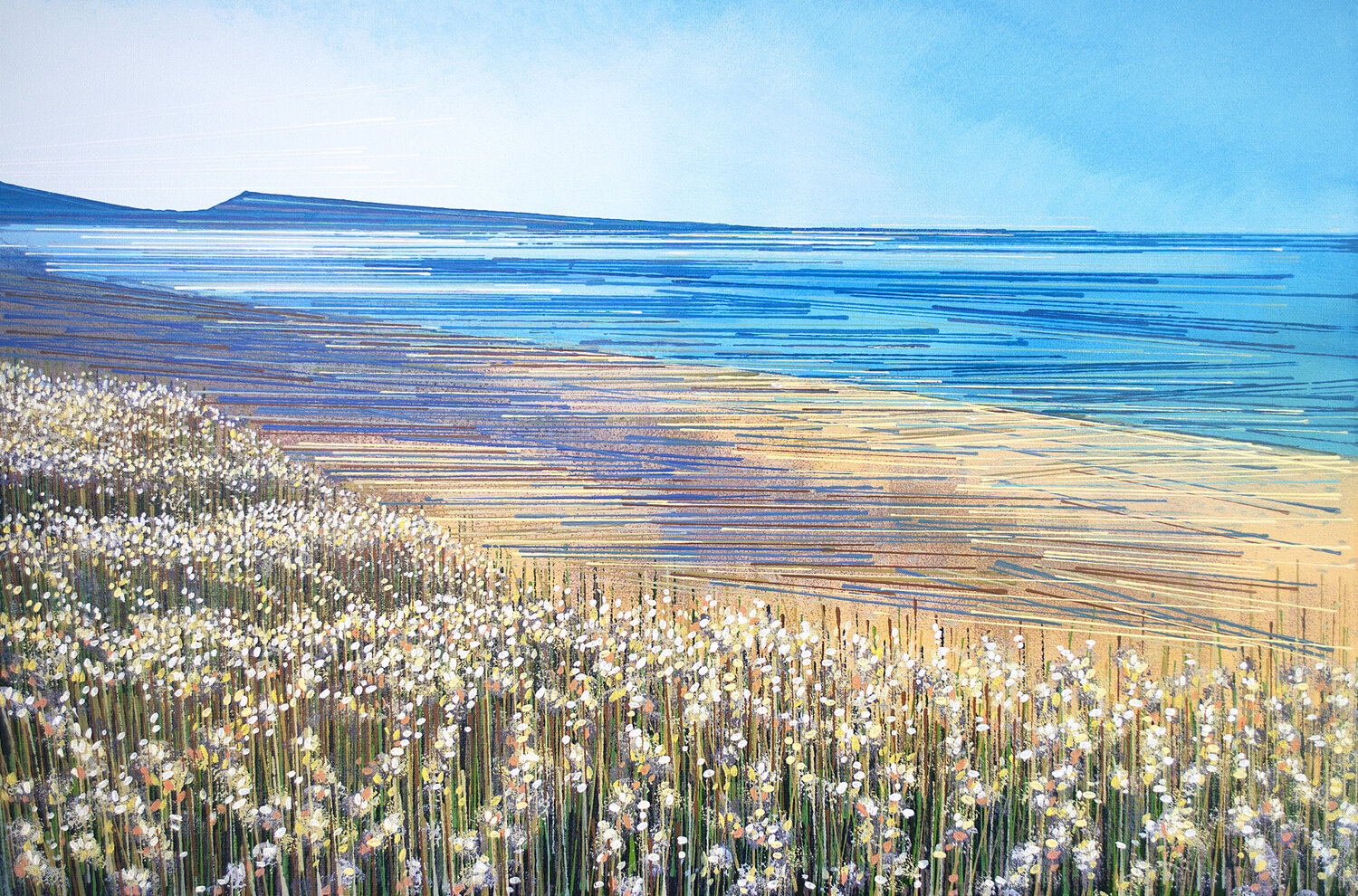 Dorset Beach In Summer Marc Todd Original painting for sale