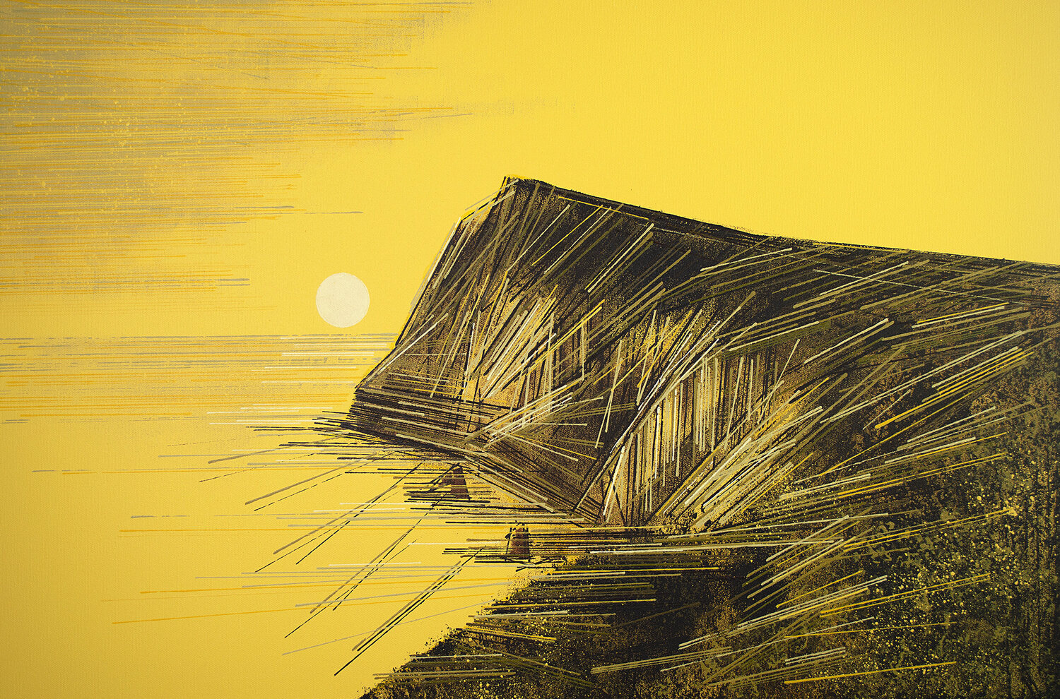 Coastal Cliffs At Sunset Marc Todd Original painting for sale