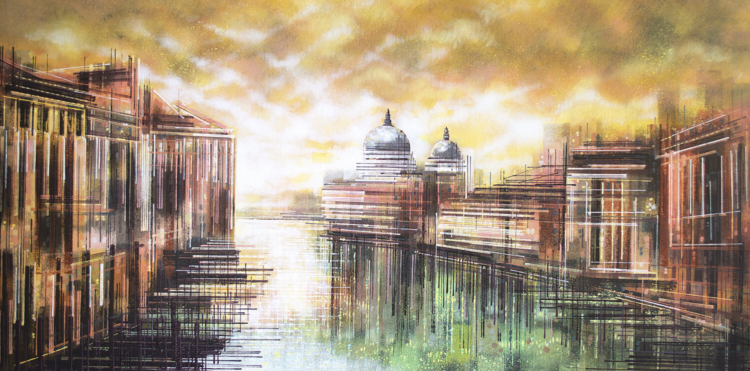 Venice At Sunset Marc Todd Original painting for sale