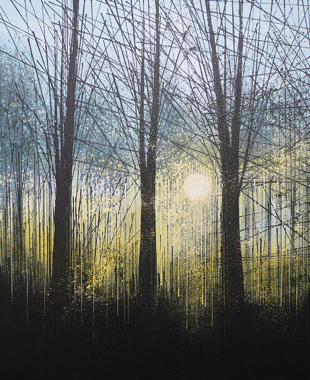 Forest Trees At Last Light Marc Todd Original painting for sale