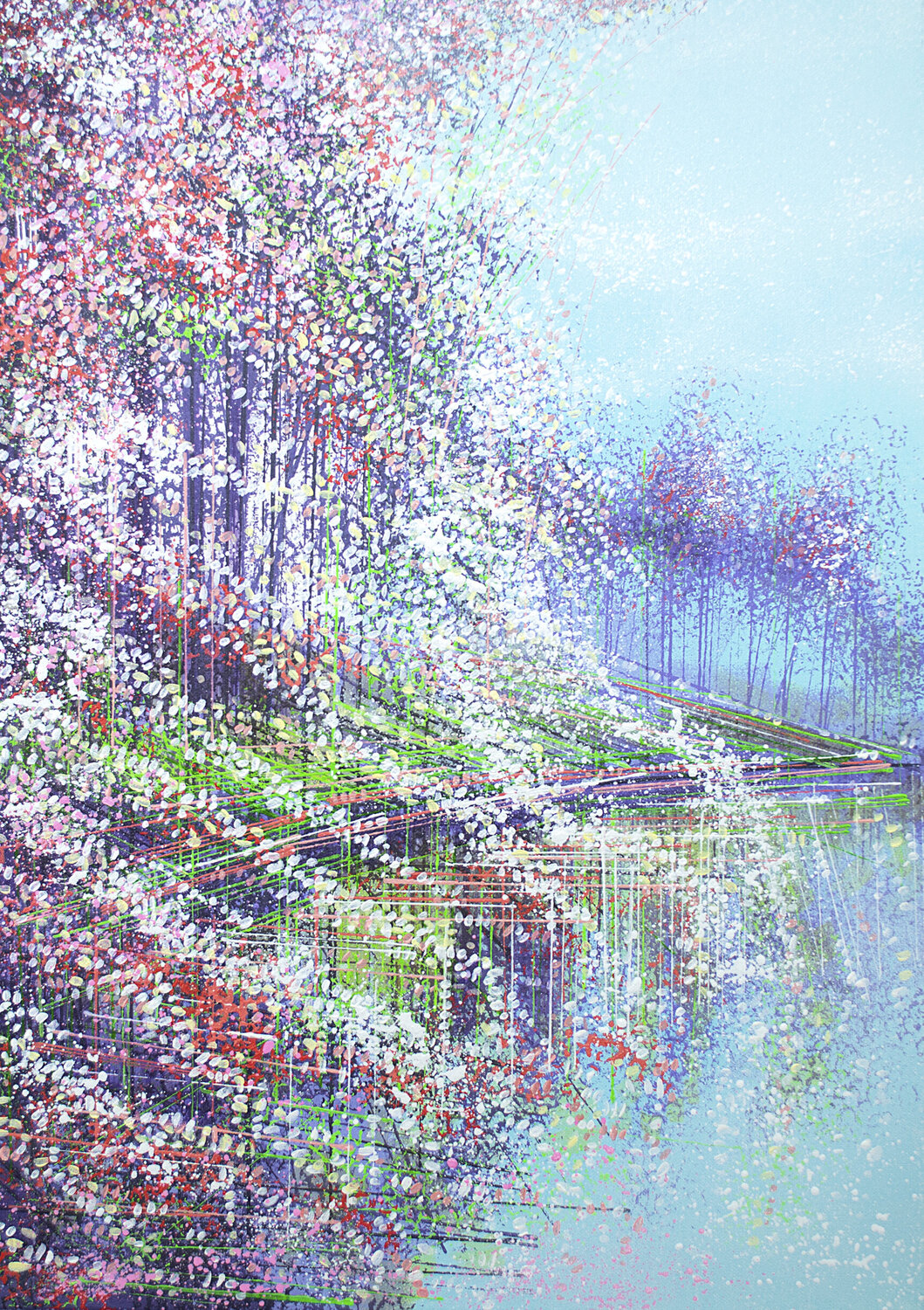 Spring Blossom Reflections Marc Todd Original painting for sale