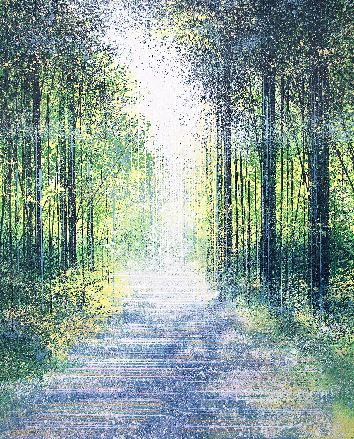 Light In A Spring Forest Marc Todd Original painting for sale