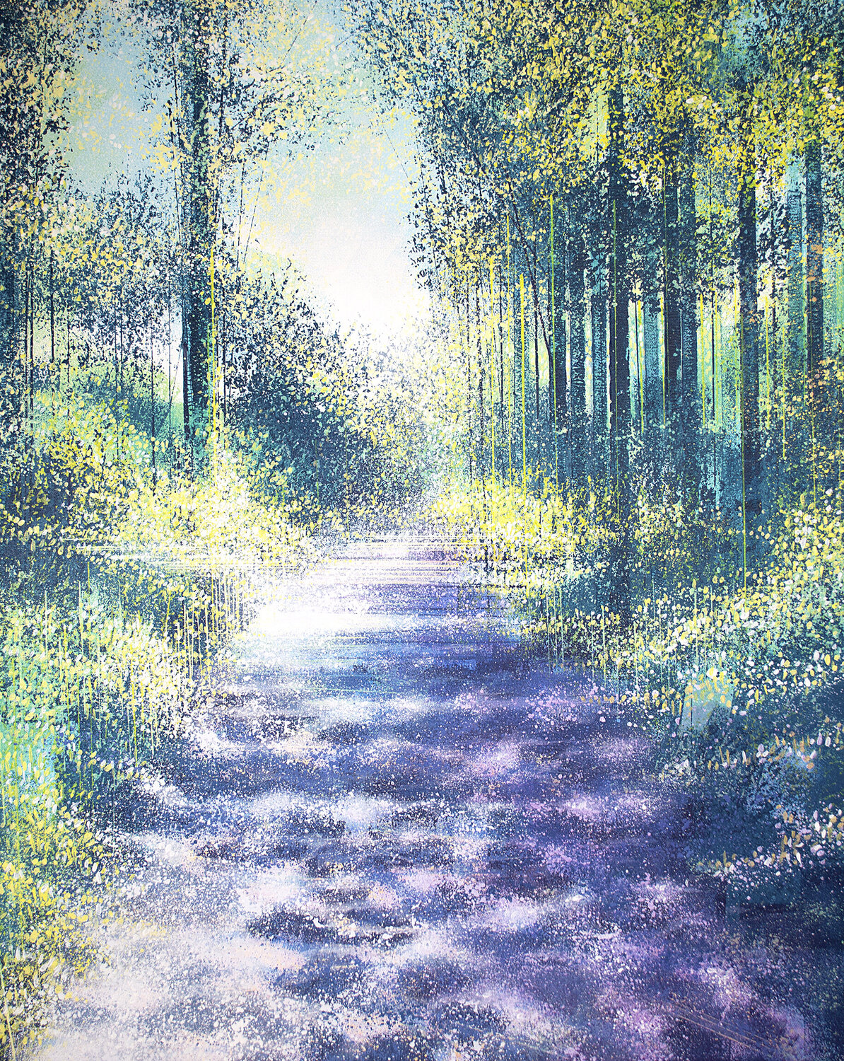 Summer Forest Trees Marc Todd Original painting for sale