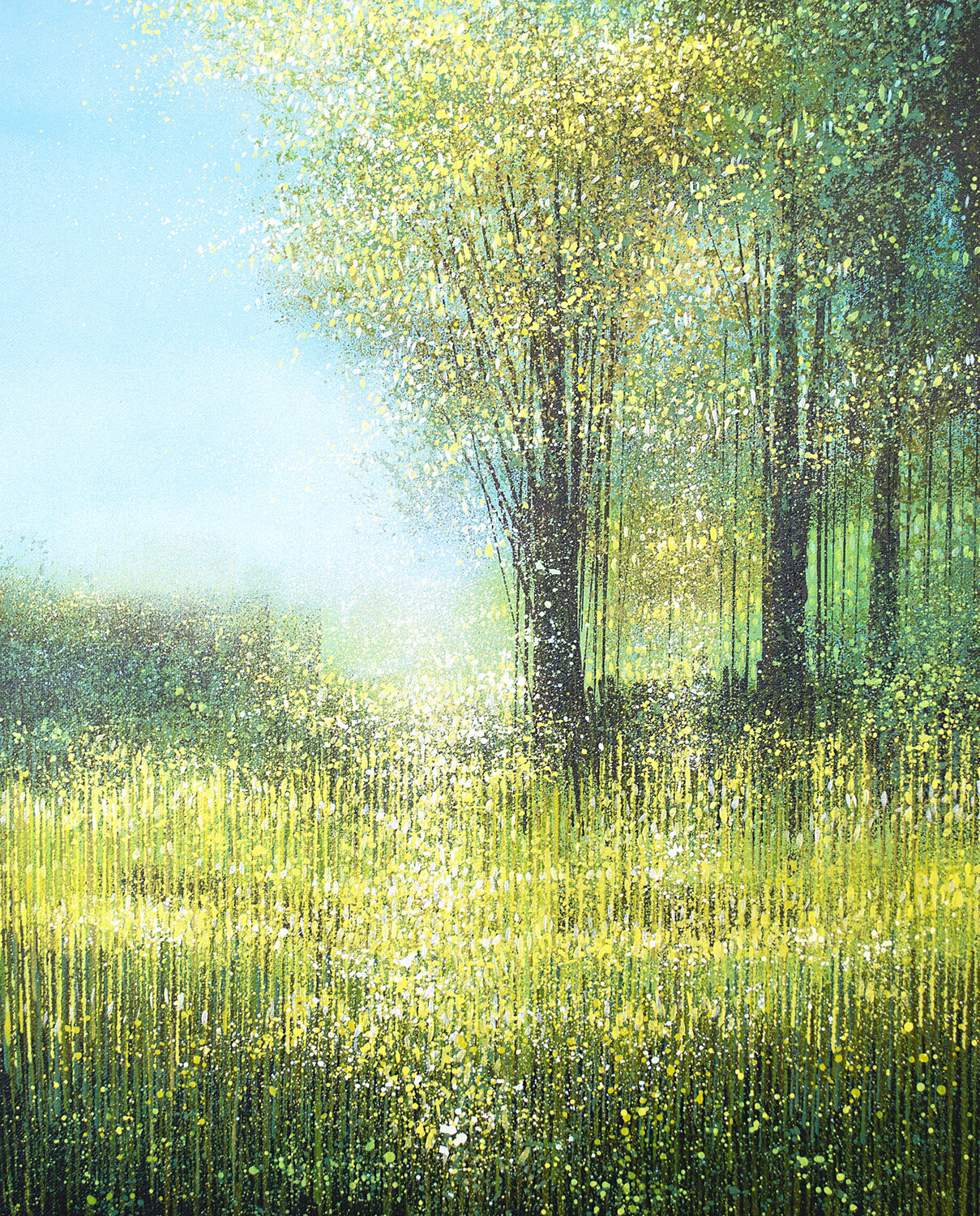 Forest Edge Summer Trees Marc Todd Original painting for sale