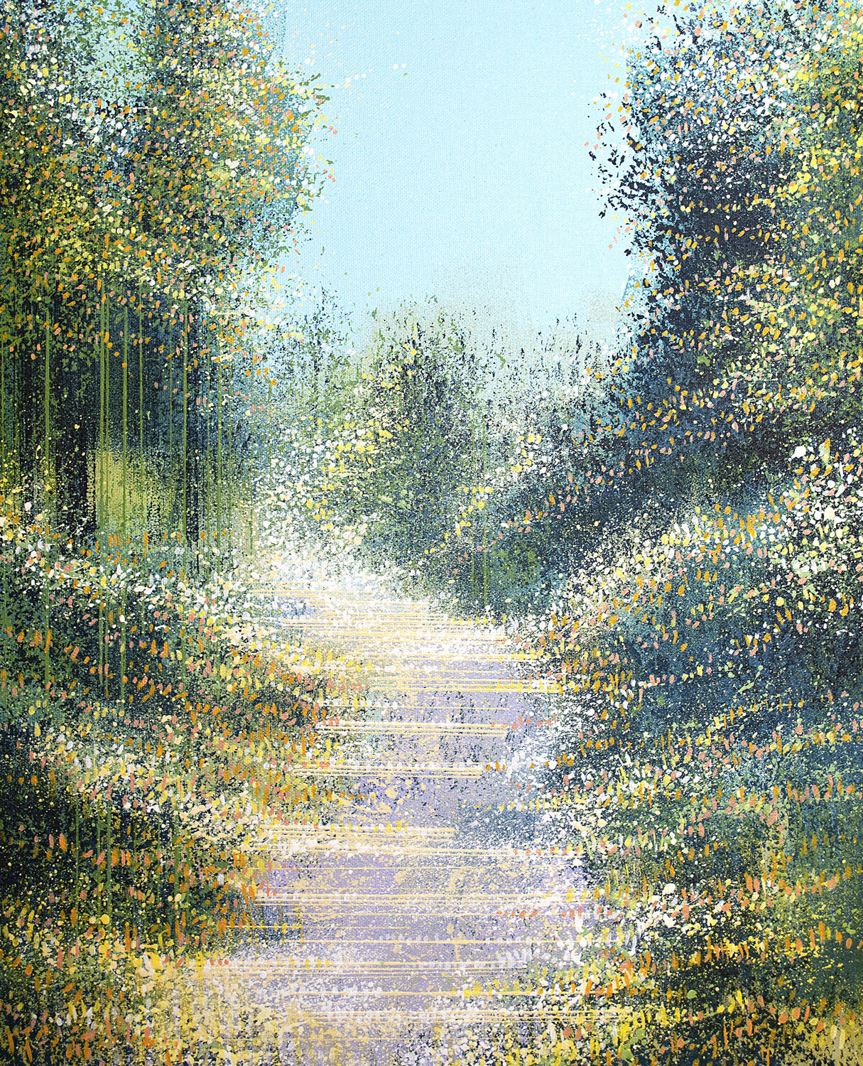 Late Summer Forest Trees Marc Todd Original painting for sale