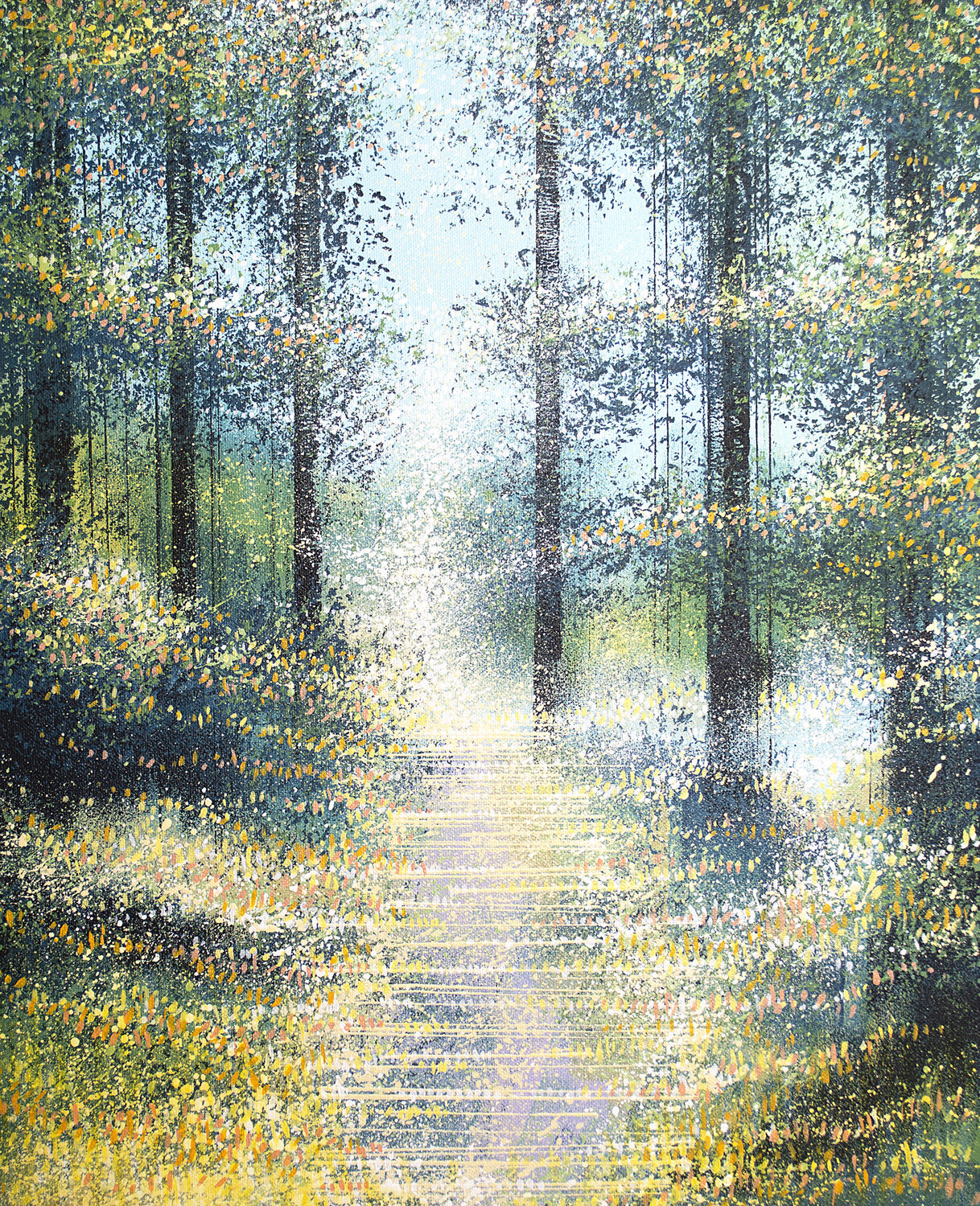 Late Summer Forest Trees #2 Marc Todd Original painting for sale