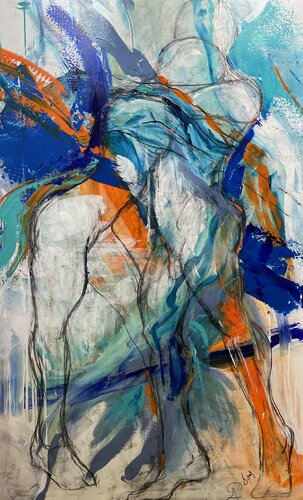When a man loves a woman by Tiny De Bruin, Painting for Sale on Select
