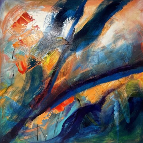 Iceland river by Tiny De Bruin, Painting for Sale on Select