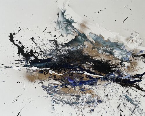Blue abstract by Tiny De Bruin, Painting for Sale on Select
