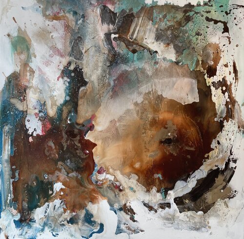 Where is the ocean by Tiny De Bruin, Painting for Sale on Select