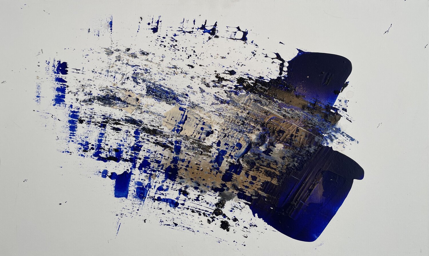 Blues Tiny De Bruin Original painting for sale